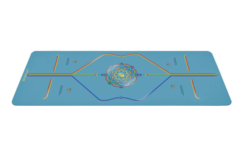 LIFORME Blue Sky Rainbow Yoga Mat STRONGBEE Store